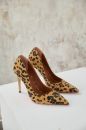 Ruck İnce Topuk 10 Cm Leopar Stiletto