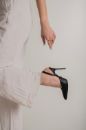 Zuri İnce Topuk 10 Cm Siyah Mat Stiletto