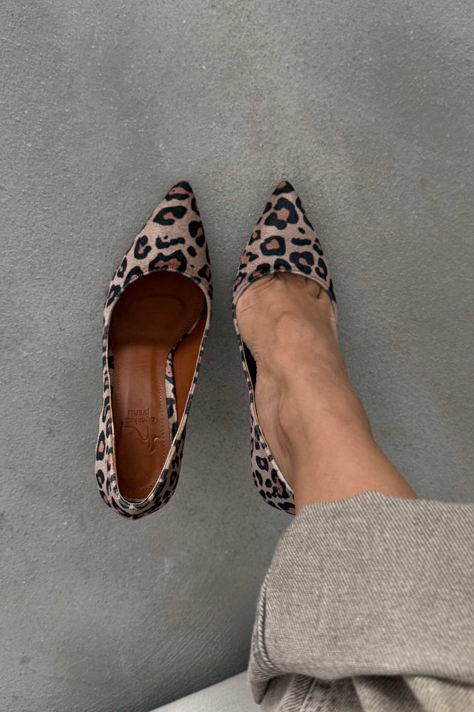 Nadja İnce Topuk 10 Cm Leopar Stiletto resmi