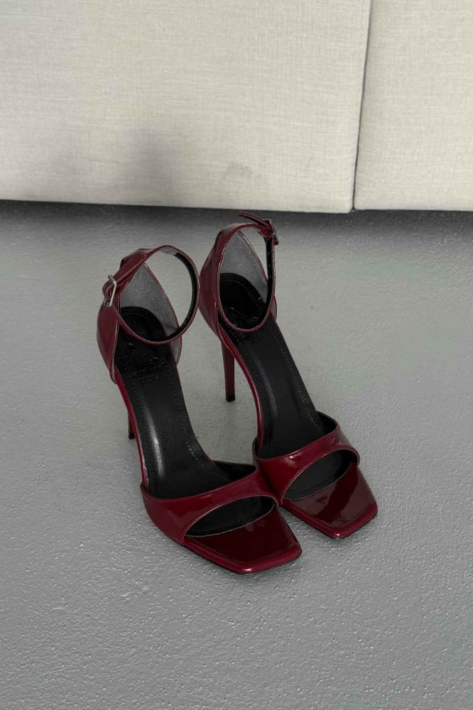 Jovie  İNCE TOPUK 10 CM CHERRY TOPUKLU AYAKKABI resmi