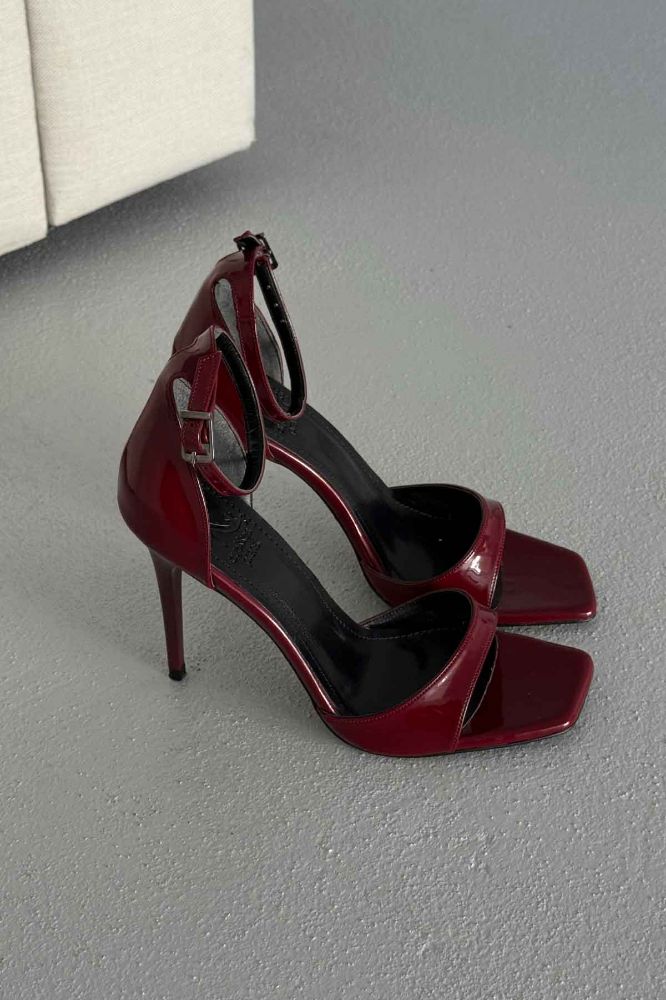Jovie  İNCE TOPUK 10 CM CHERRY TOPUKLU AYAKKABI resmi
