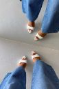 Evans İnce Topuk 10 Cm Beyaz Rugan Stiletto