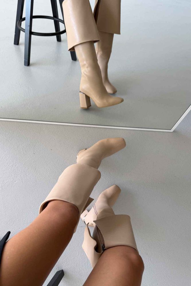 Magnus  KALIN TOPUK 9 CM NUDE MAT ÇİZME resmi