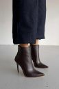 Hayes İnce Topuk 10 Cm Acı Kahve Mat Ve Süet Bot