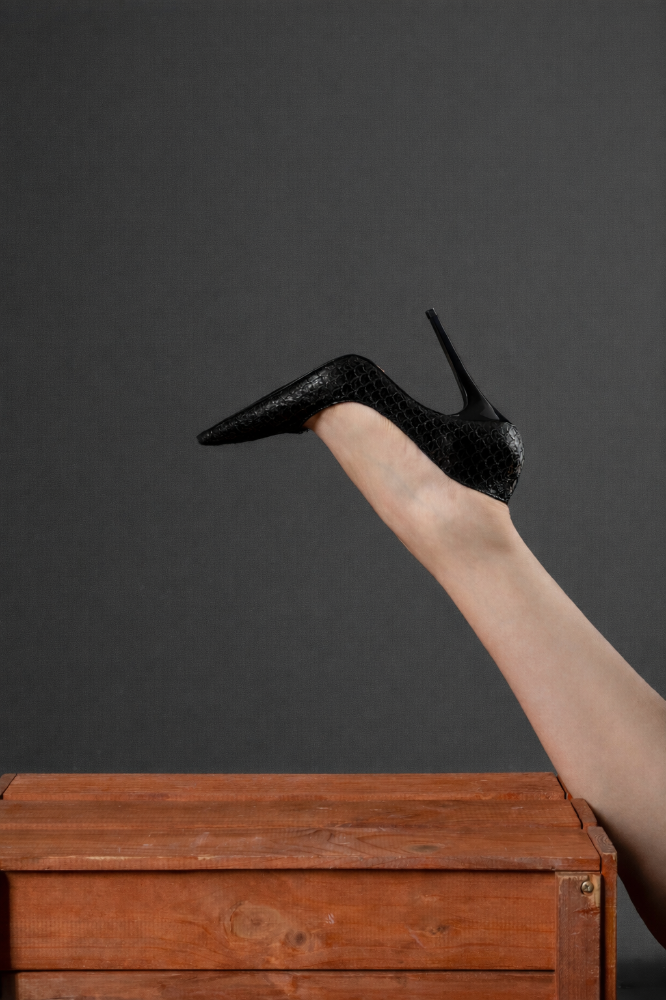 Akurra İnce Topuk 10 Cm Siyah Stiletto resmi