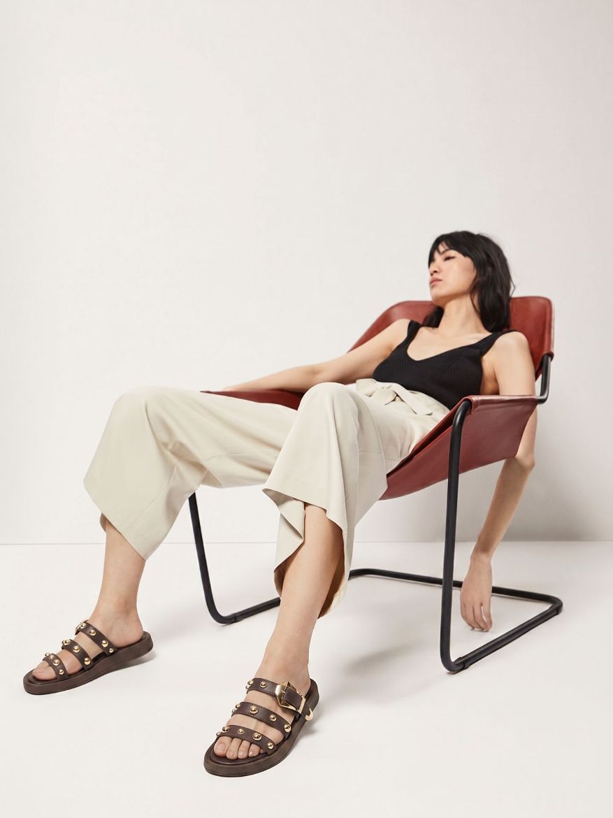 Bethany Aksesuar Detaylı   ACI KAHVE MAT TERLİK resmi