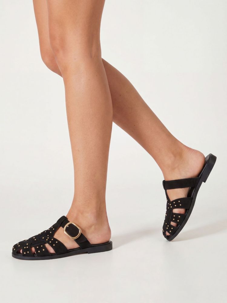 Conroy Trok Detaylı   SİYAH SÜET TERLİK resmi