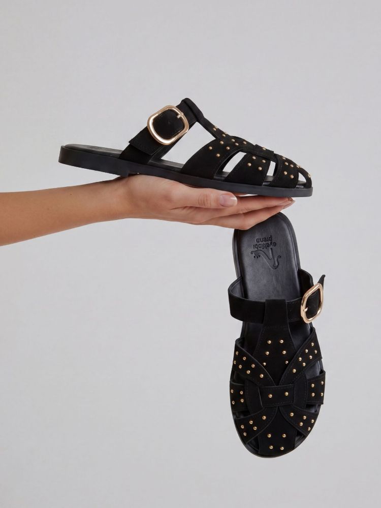 Conroy Trok Detaylı   SİYAH SÜET TERLİK resmi