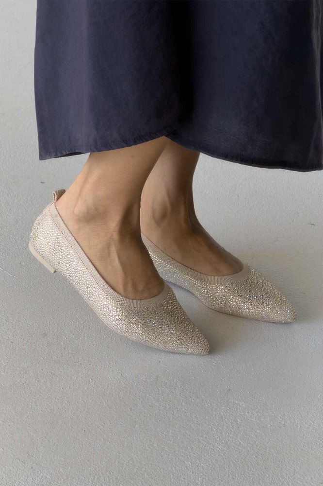 Lyra Taş Detaylı   HASIR BEJ BABET resmi