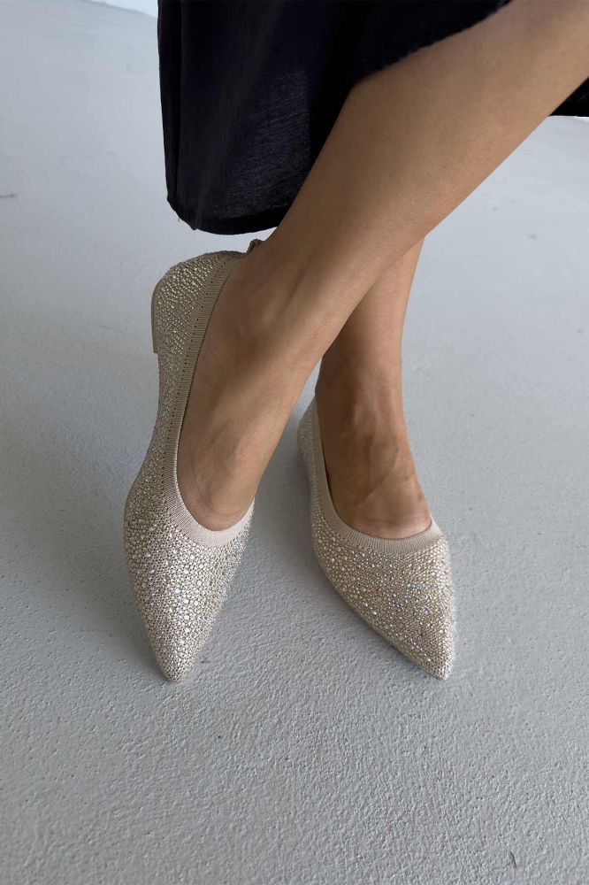 Lyra Taş Detaylı   HASIR BEJ BABET resmi