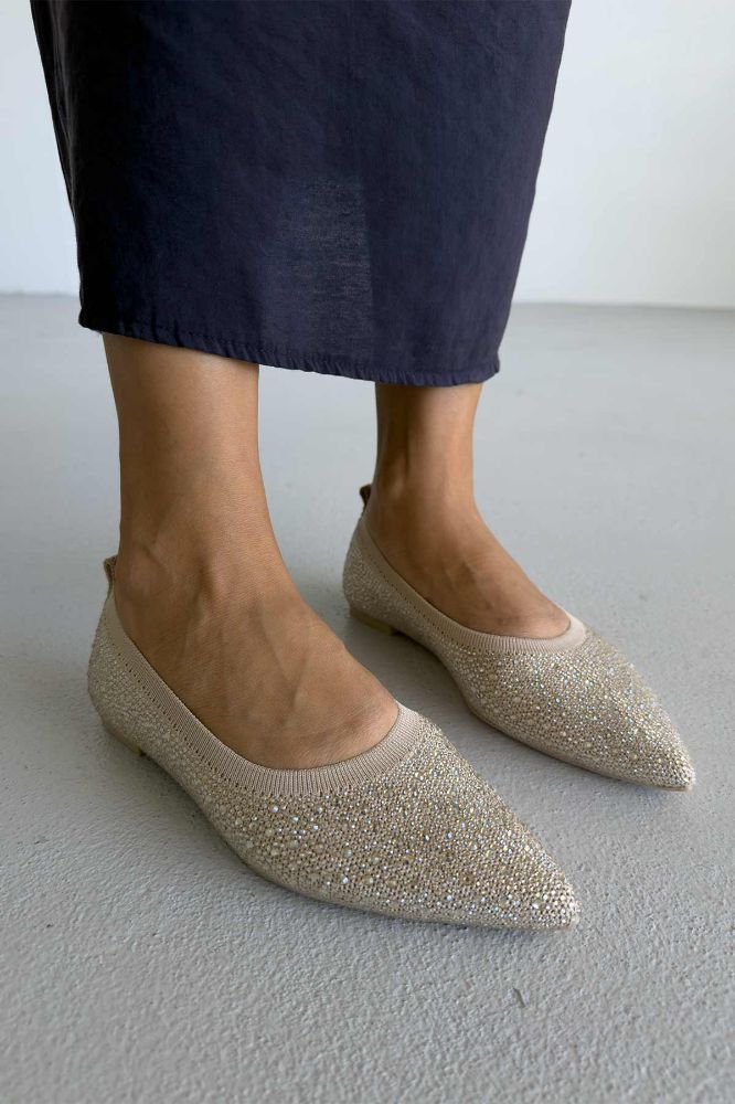 Lyra Taş Detaylı   HASIR BEJ BABET resmi