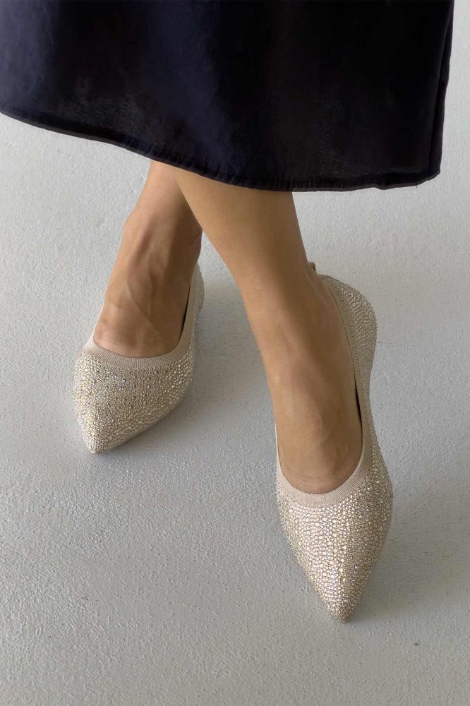 Lyra Taş Detaylı   HASIR BEJ BABET resmi